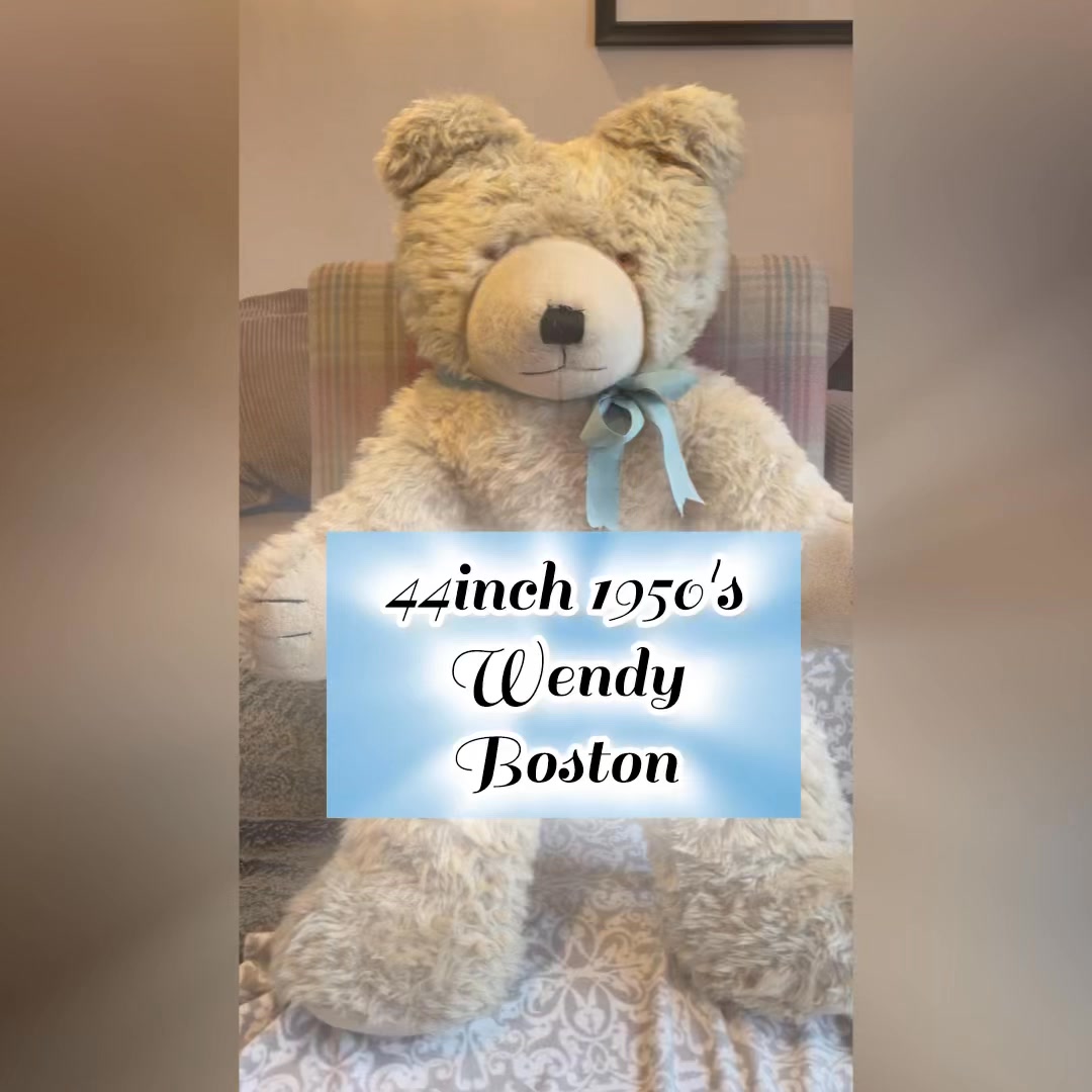 Wendy Boston 1950's Teddy Bear - 44 inches! Ex Shop Display - All
