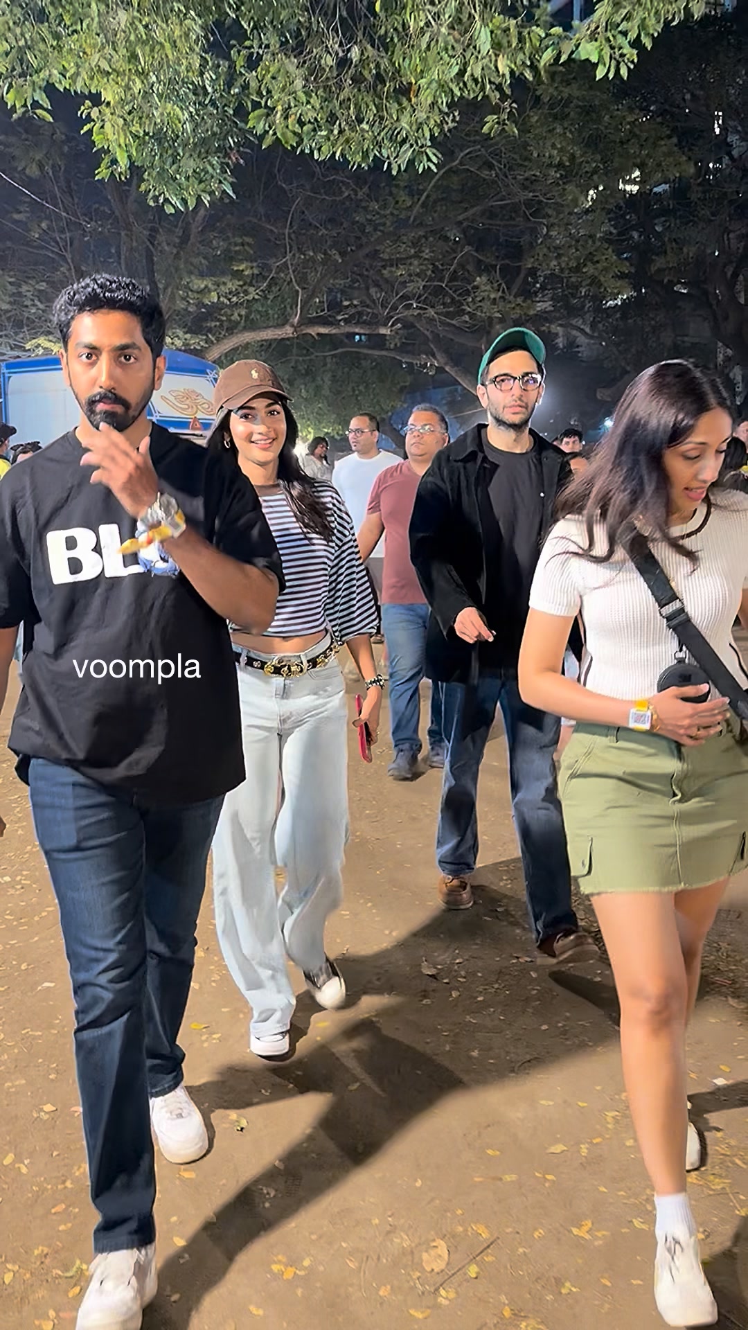 pooja hegde pull up for a concert night and the cams catch the vibe ...