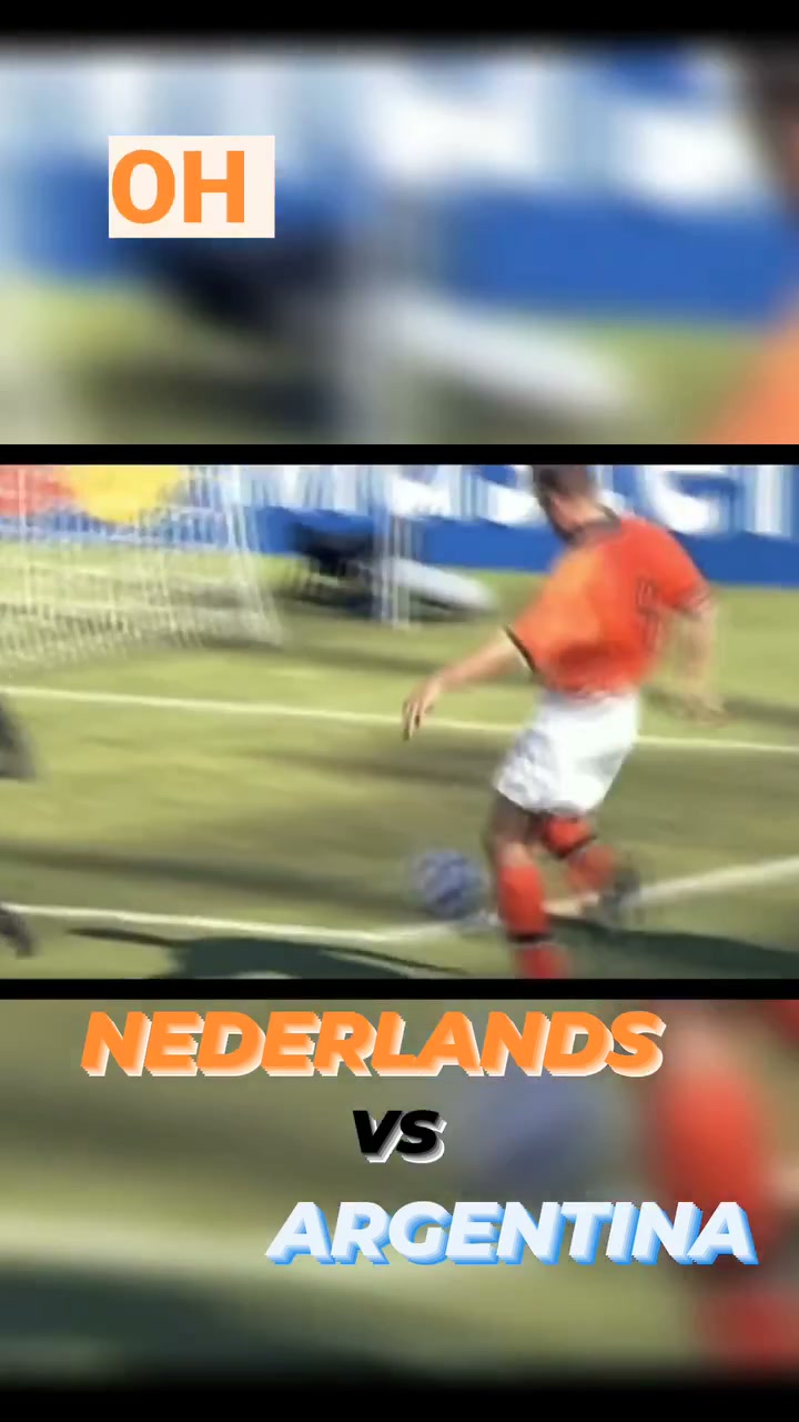 Dennis Bergkamp scores the winning goal in the 89' of the game to
