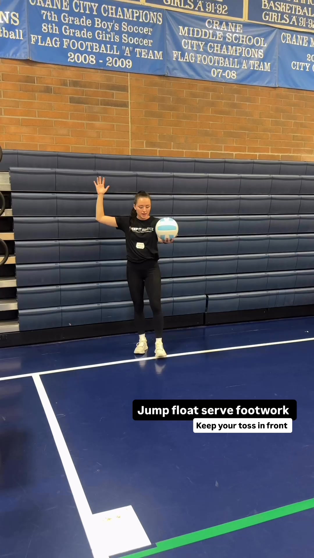 3 step jump float serve footwork many volleyball players have a toss ...