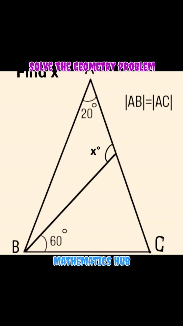 Solve the geometry problem #viralreels #viral #maths #simplify ...