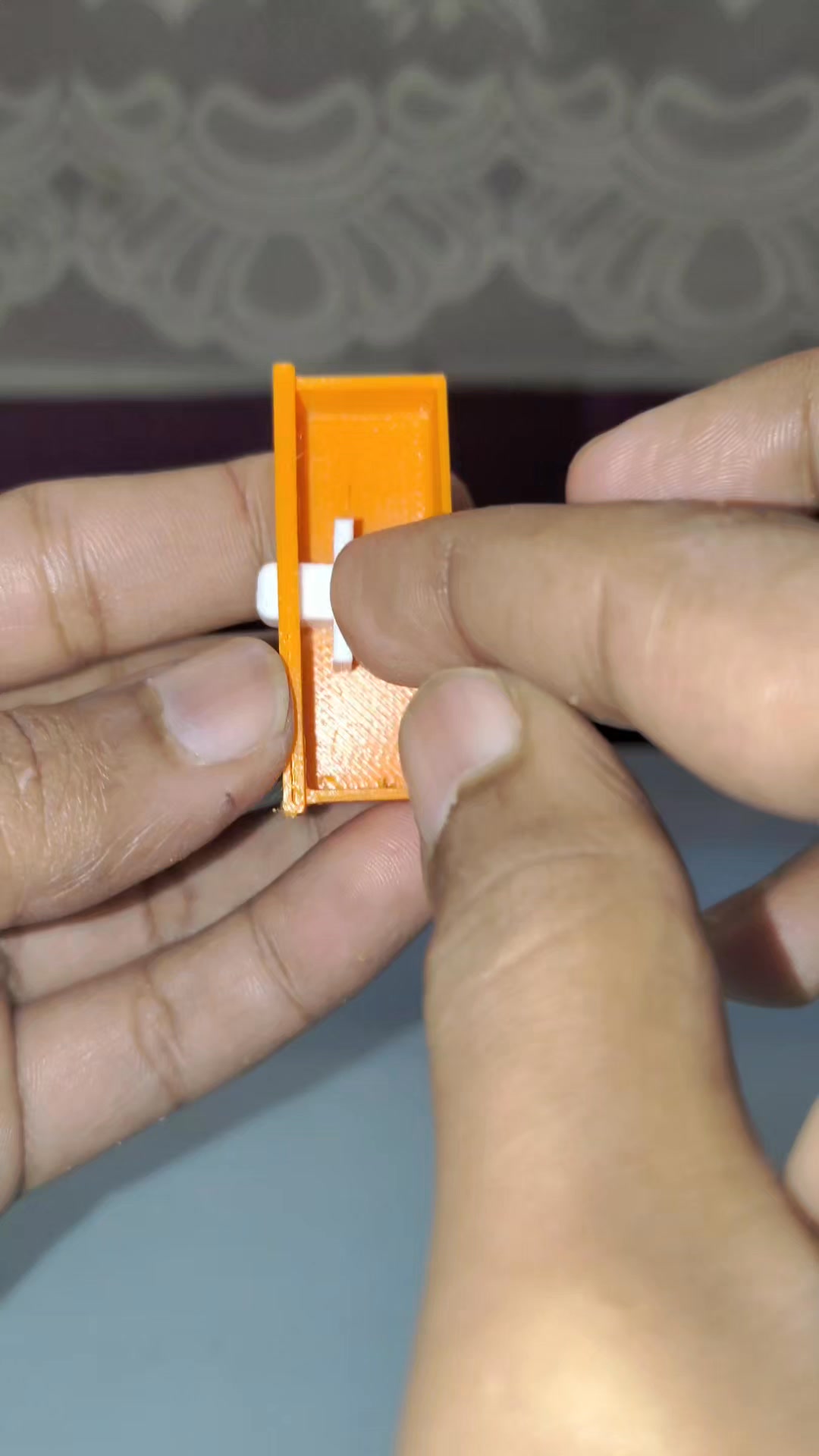 Today I 3D printed this spring-loaded box container that opens ...