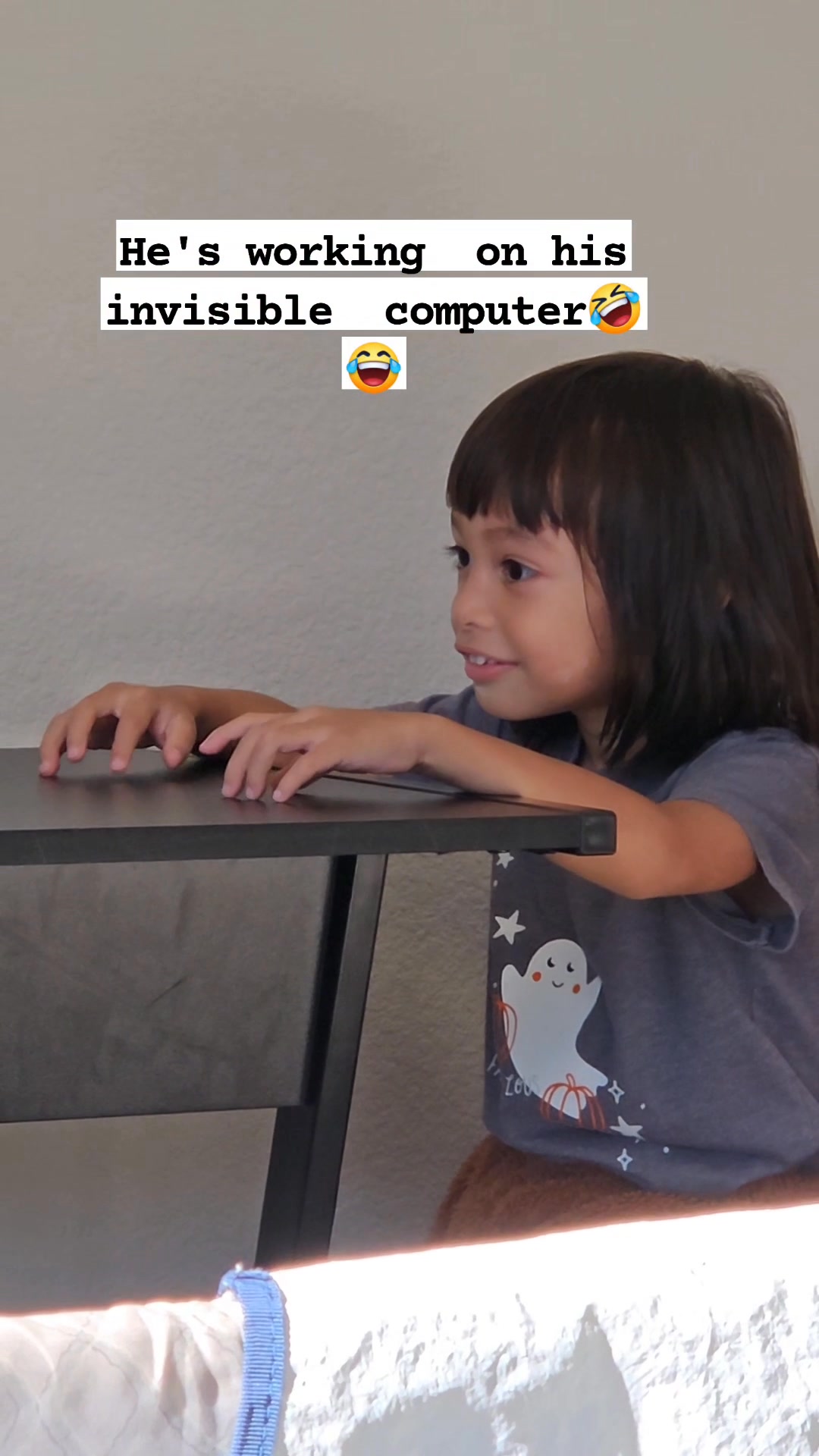 He's working on his invisible computer 🤣😂 #followerseveryone # ...