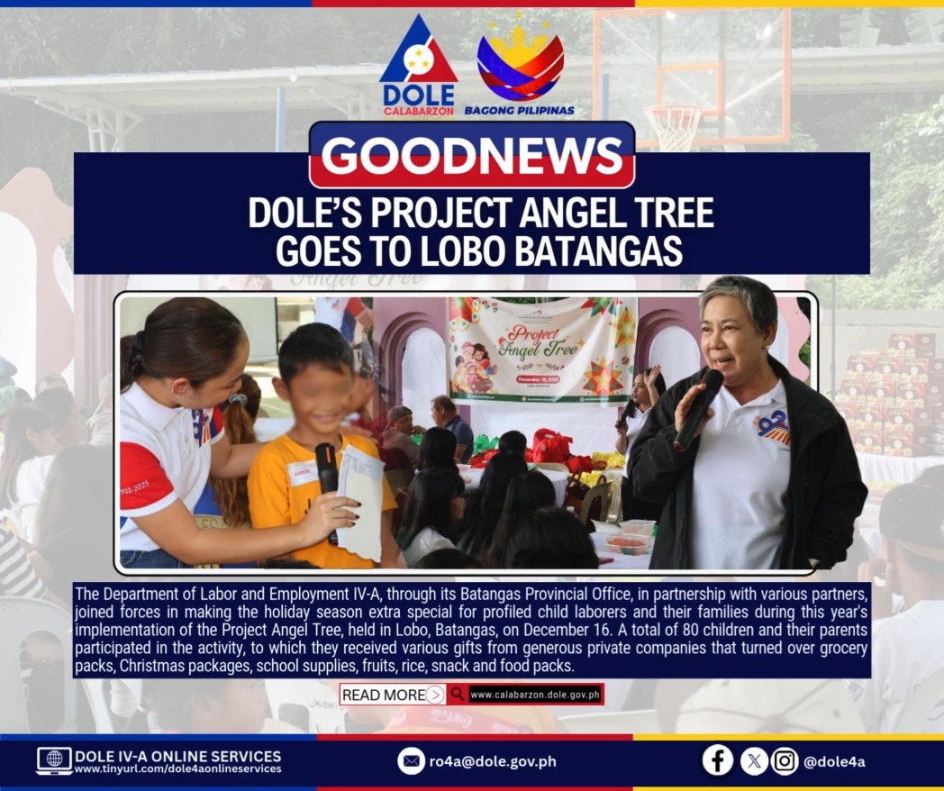 #GOODNEWS: DOLE's Project Angel Tree... - Batang Malaya PH | Facebook