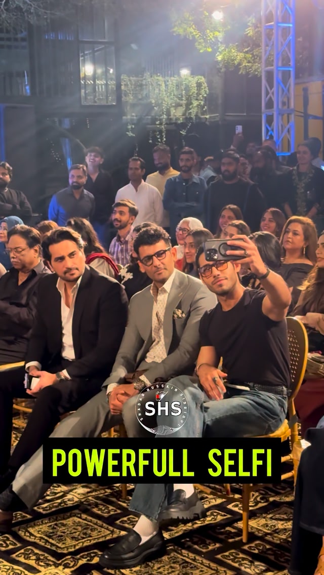 A powerful selfie featuring Humayun Saeed, Mohib Mirza and Ali Raza ...
