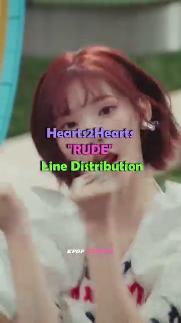 Hearts2Hearts (하츠투하츠) 'RUDE' Line Distribution #hearts2hearts #rude # ...