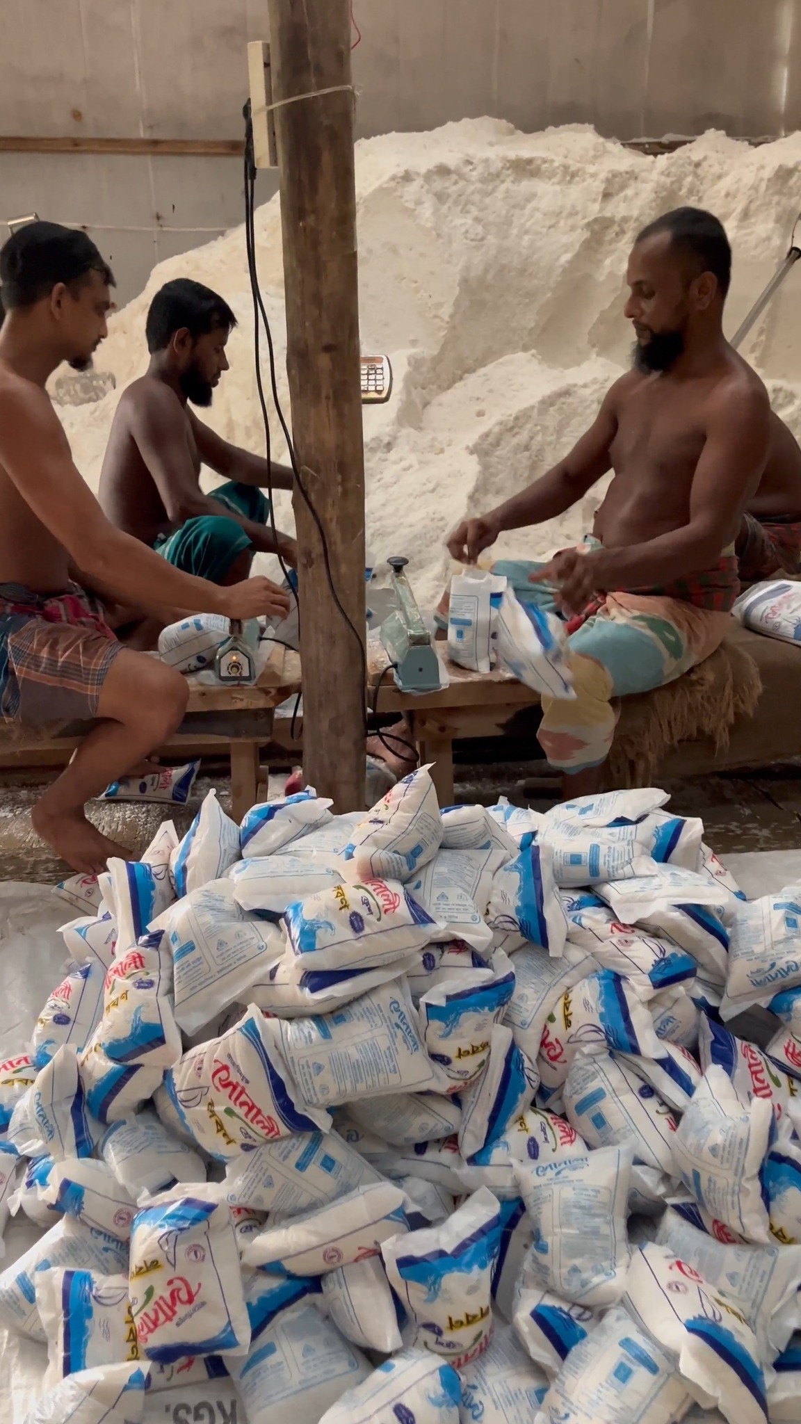 Amazing salt packing process #viral #foryou #making | Tuhin | Facebook