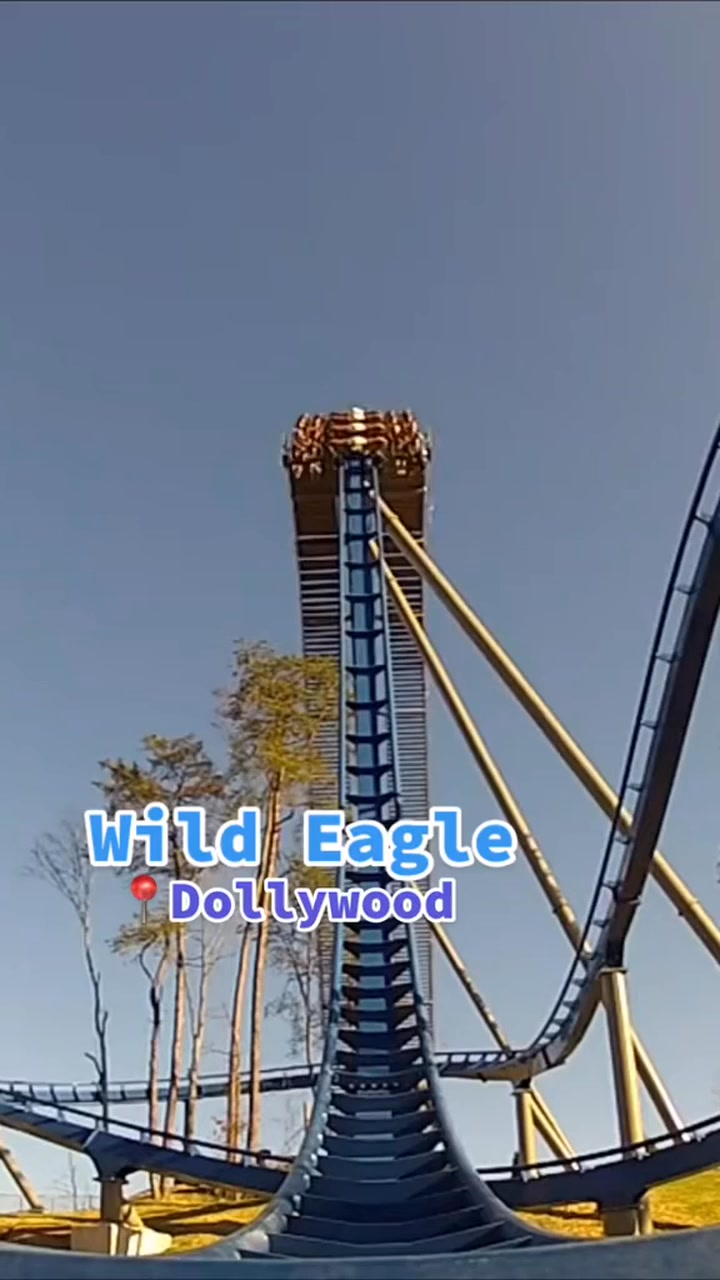 The first wing coaster in America, Wild Eagle at Dollywood! # ...