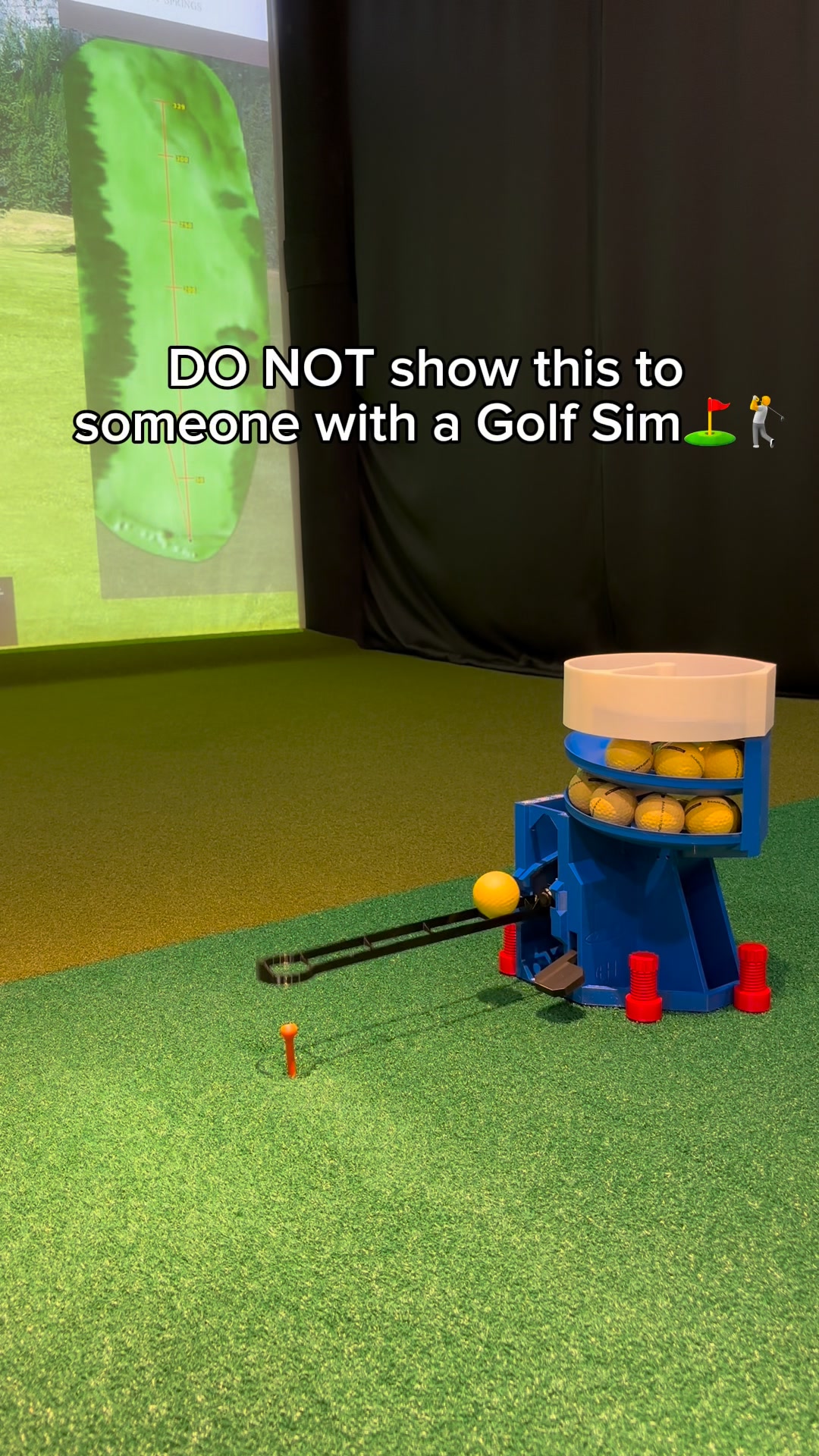 Perfect for a golfer with a home golf sim | Range Reload | Facebook