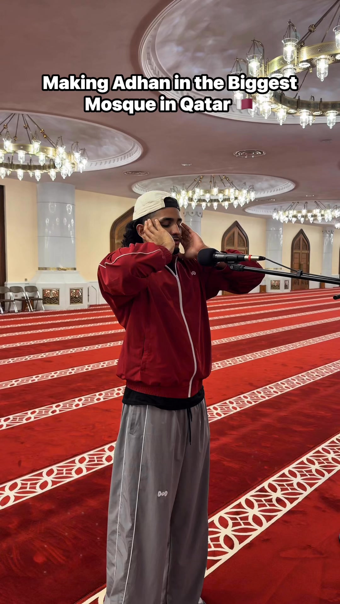 Adhan in the Grand Mosque of Qatar 🇶🇦 🕌 | Faiz Riyas | Facebook