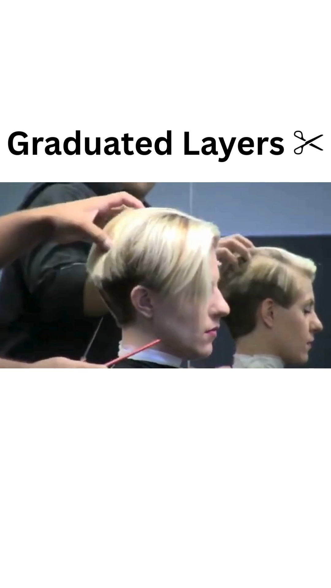 How to cut graduated layers ️ A step-by-step layered haircut that adds ...