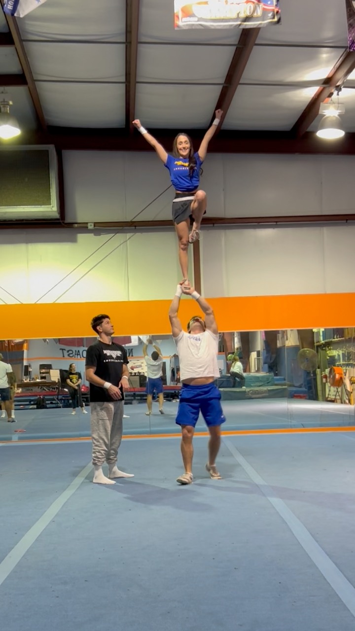 Double up 🔥🔥🔥 #sports #cheer #stunt #gym #strength | Robert Martinez ...