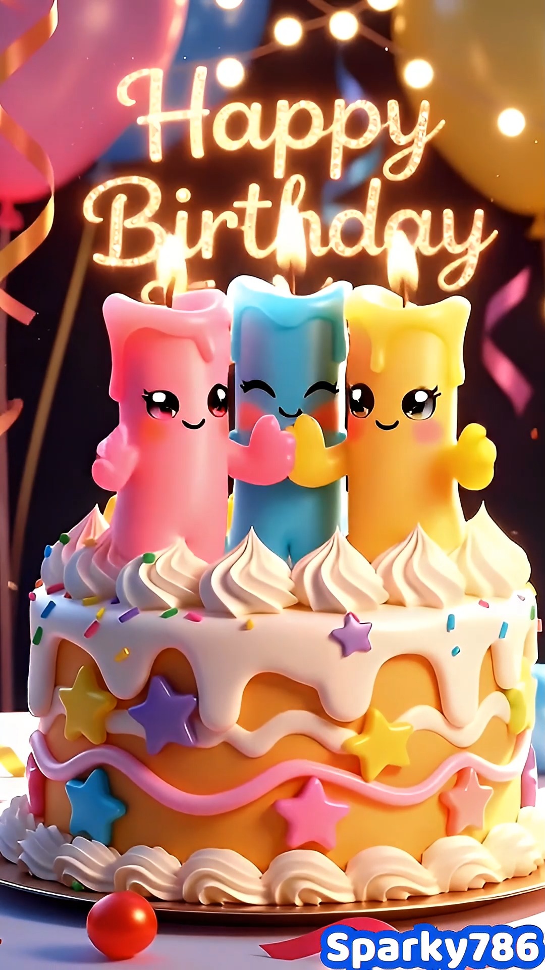 Happy Birthday to You Candle Dance 🕯️🎂 | Cute Birthday Animation ...