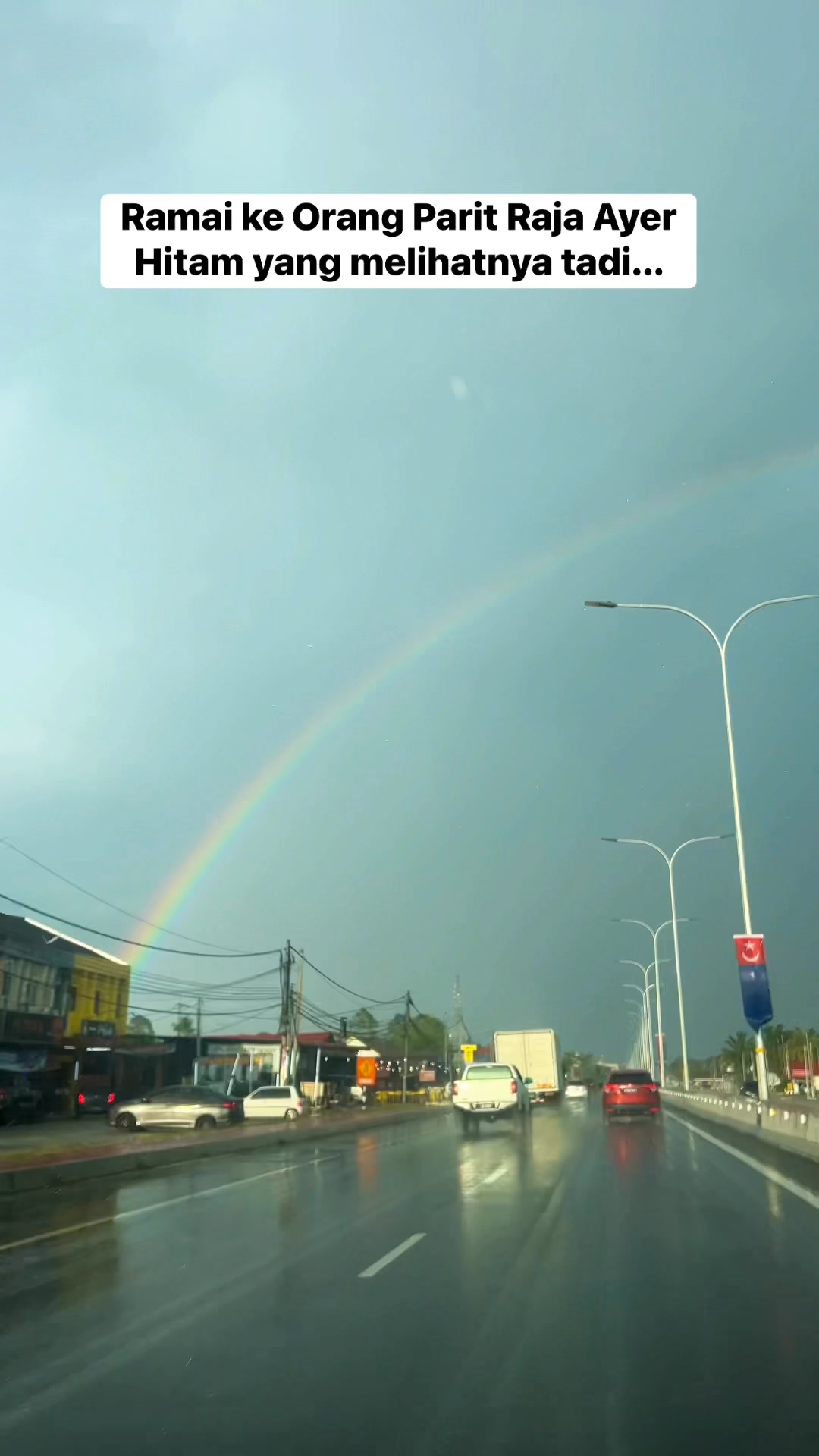 Pelangi Petang di Parit Raja | Parit Raja Ayer Hitam | Facebook