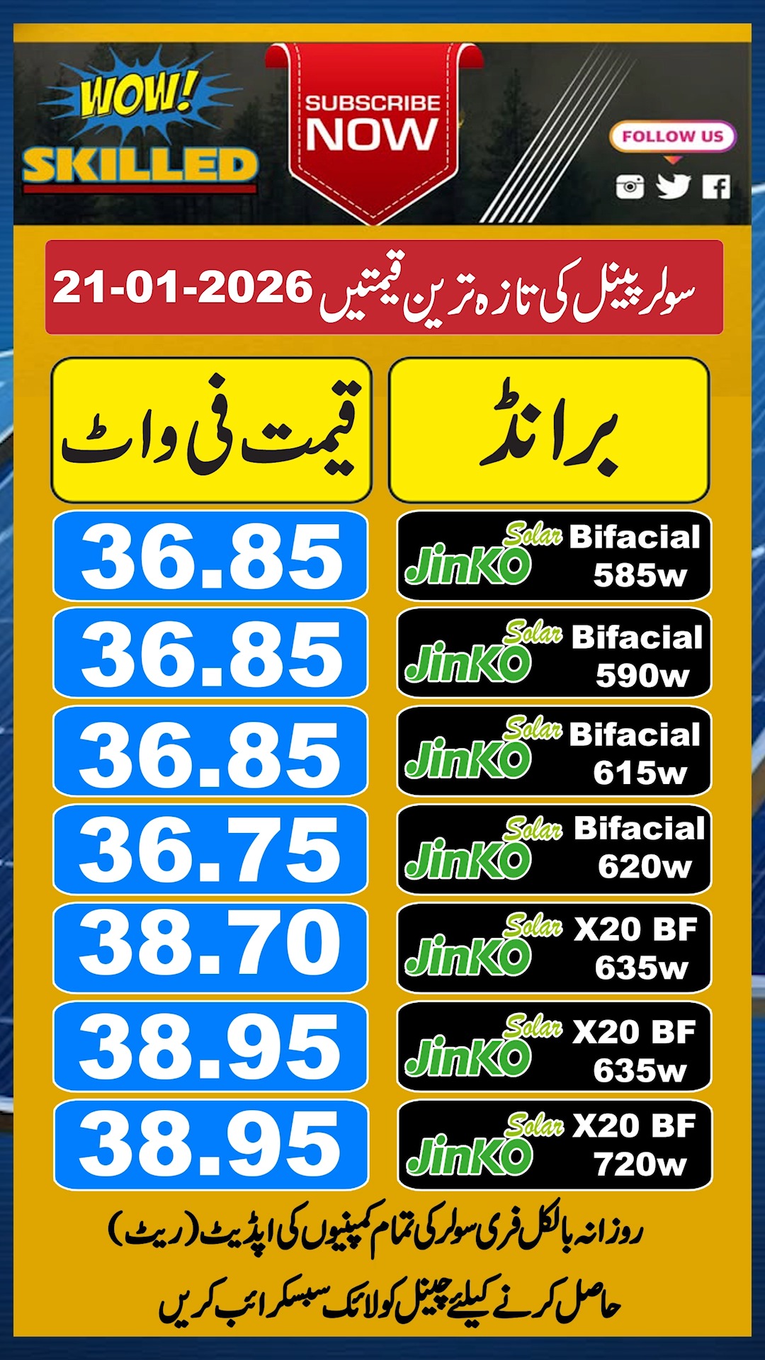 Solar Panel Price in Pakistan , Solar Panels Prices 21-01- 2026,Today ...