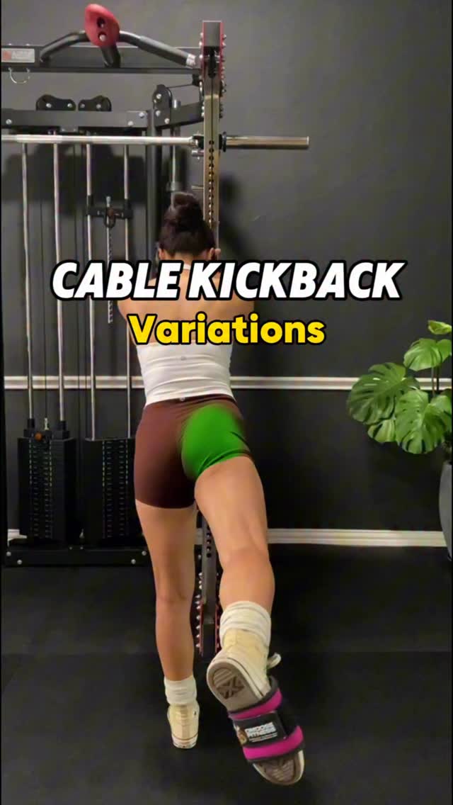 Cable Kickbacks Variations Know the Difference Gluteus Maximus ...