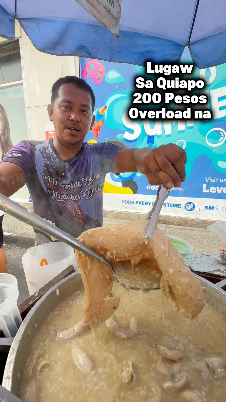 Edi Wow Lugaw sa Quiapo Manila, 200 Pesos Overload na #reels # ...