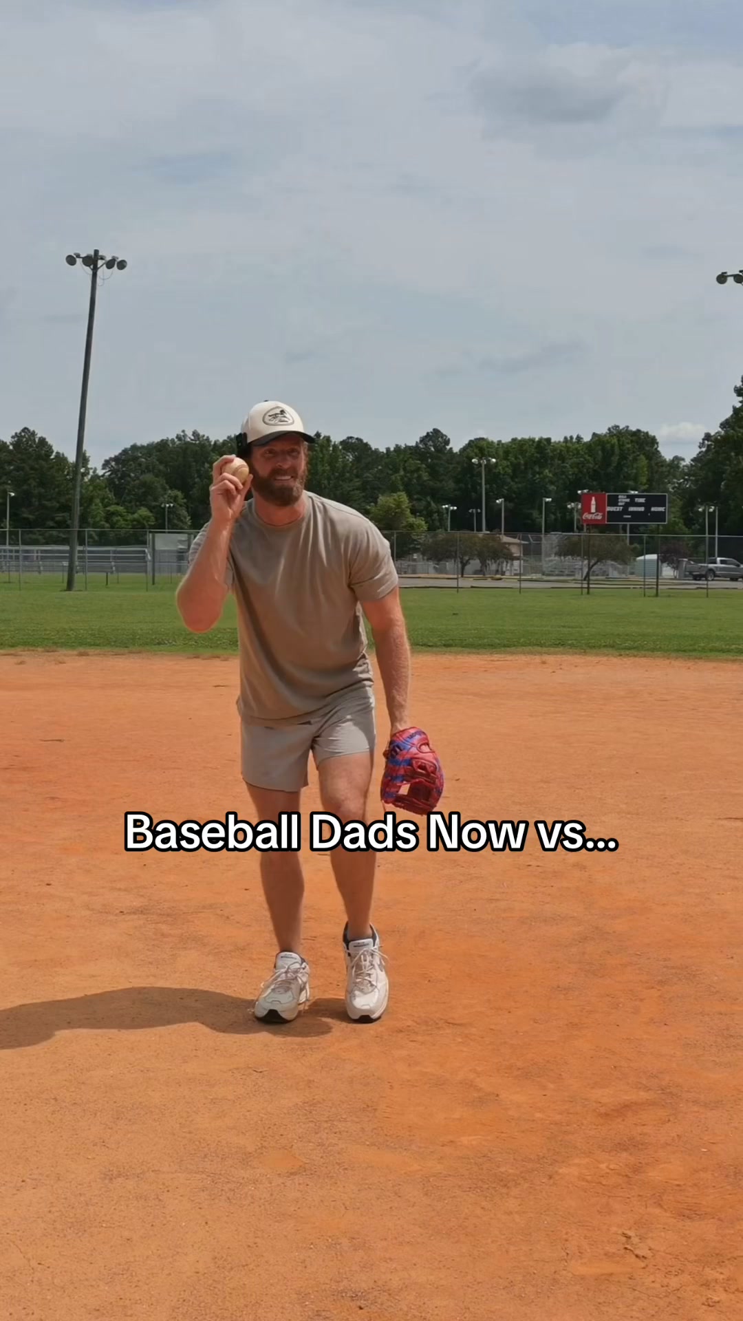 dad tball fishing pole Hooked on Dad Plays Baseball with Son