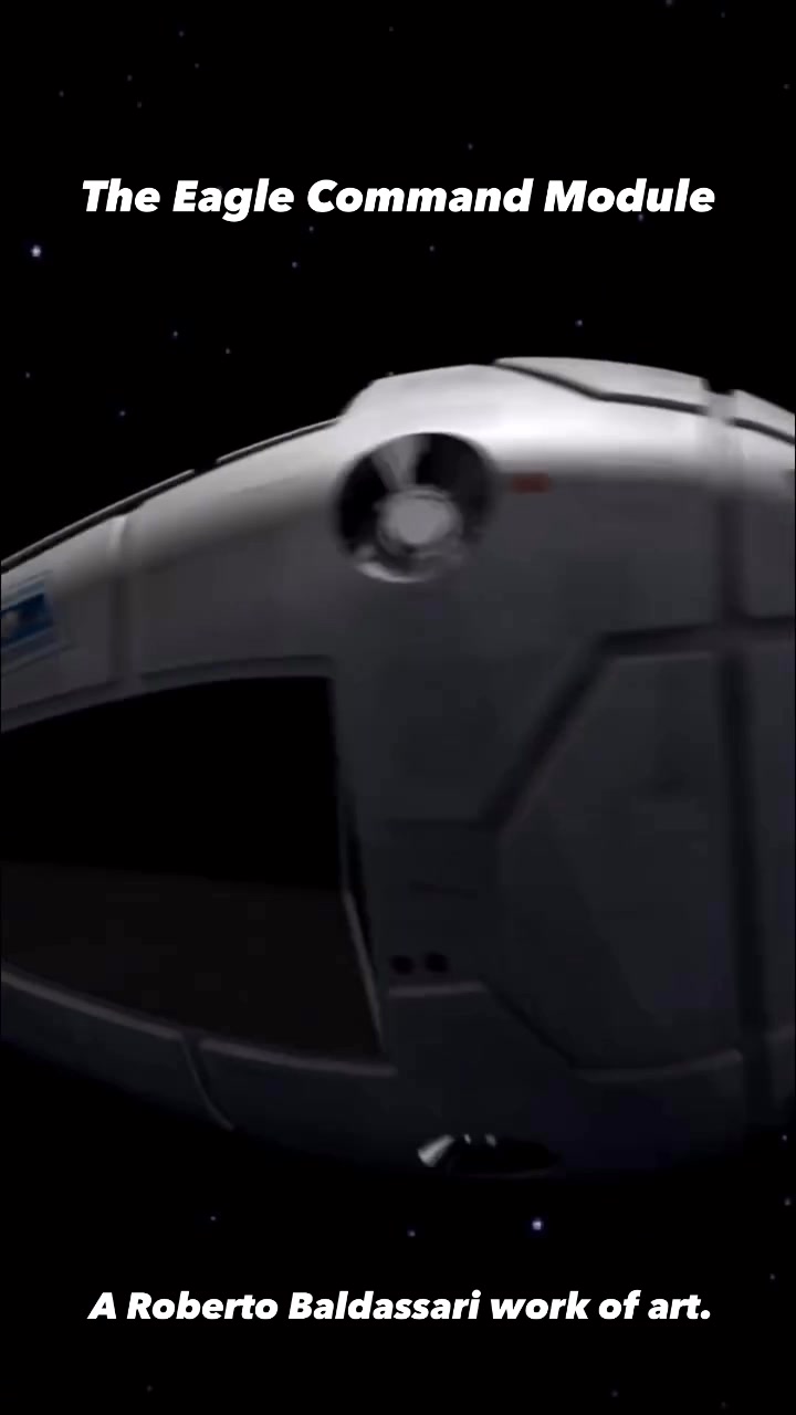 The Eagle Command Module. Awesome CG work by Roberto Baldassari. # ...