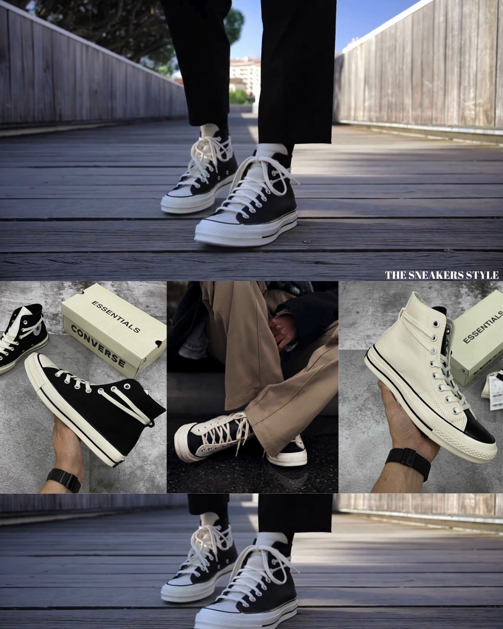Converse x Fear of God Essentials Chuck 70 Hi Natural #สินค้ามี 