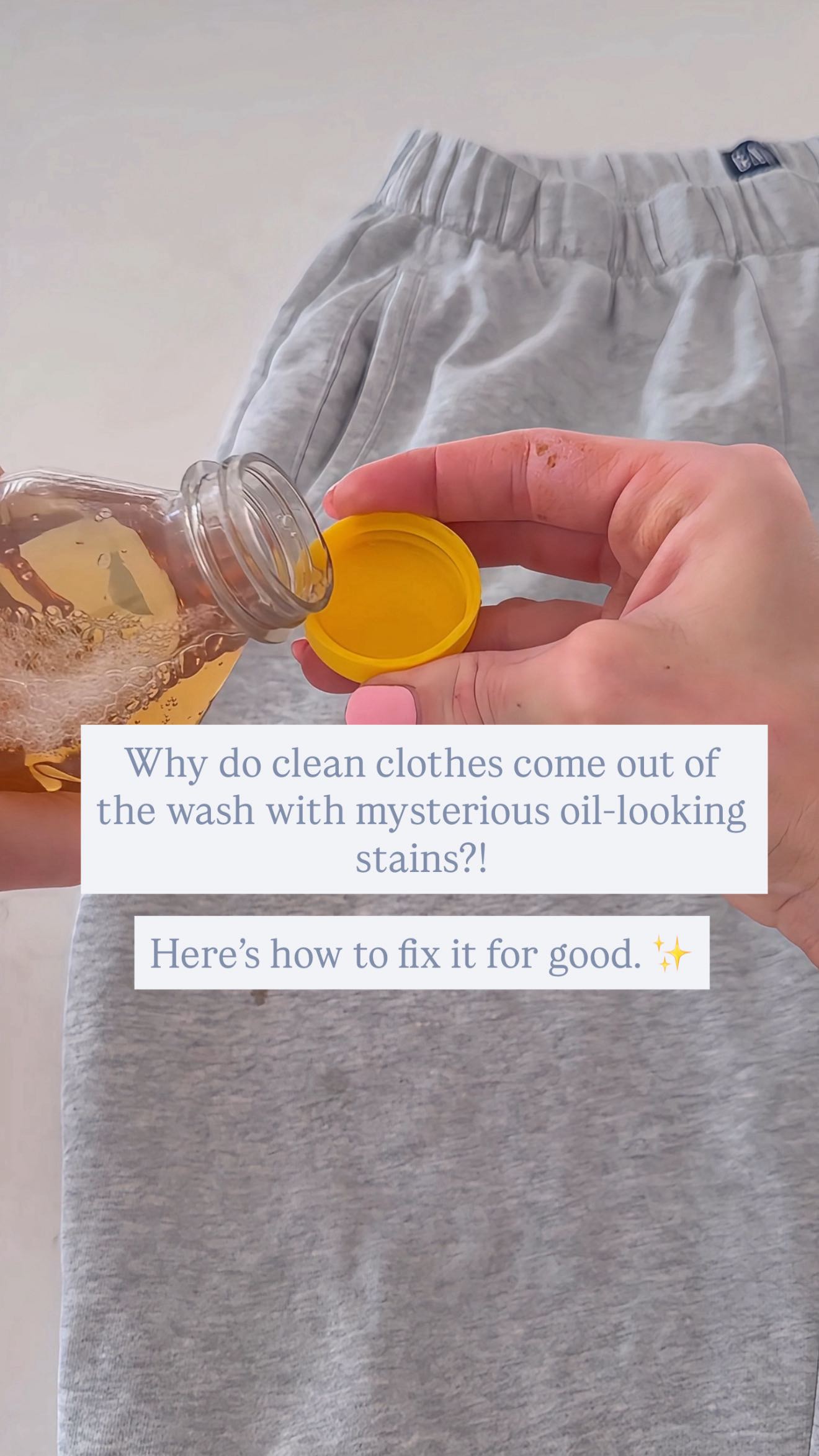Grease stains showing up after you wash your clothes are so frustrating ...