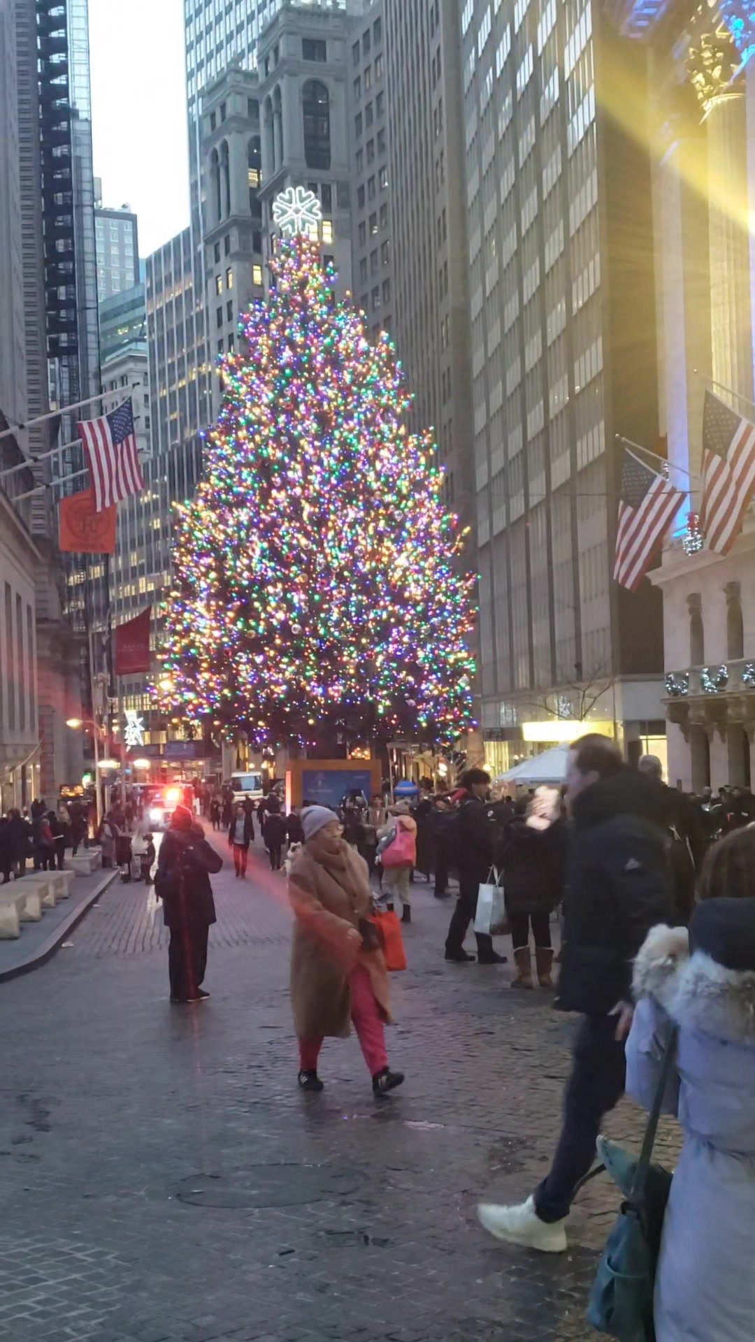 Wall street Christmas tree New York #viral #christmas2025 #NYC | Conroy ...