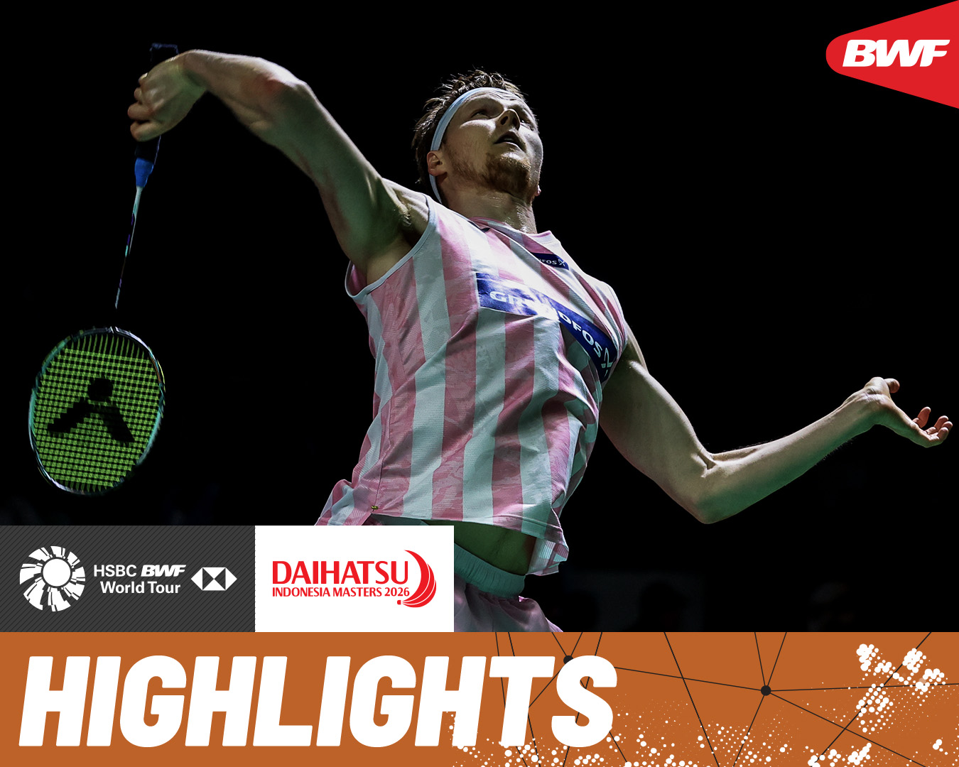 Anders Antonsen rivals Chi Yu Jen. #BWFWorldTour #IndonesiaMasters2026 ...