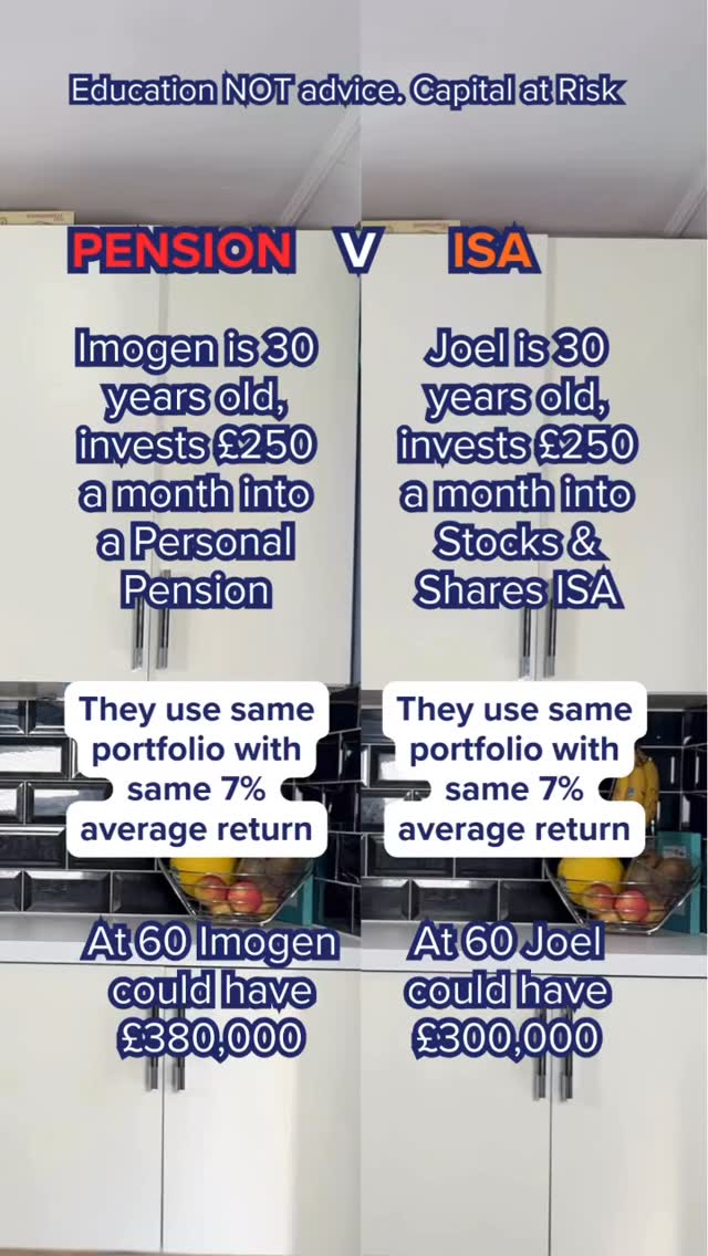 “Should I invest in a Pension (SIPP) or an ISA?” Honestly - this is one ...
