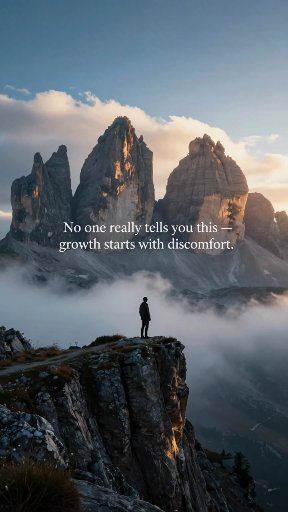 Growth doesn’t always feel good. Sometimes it feels uncomfortable ...
