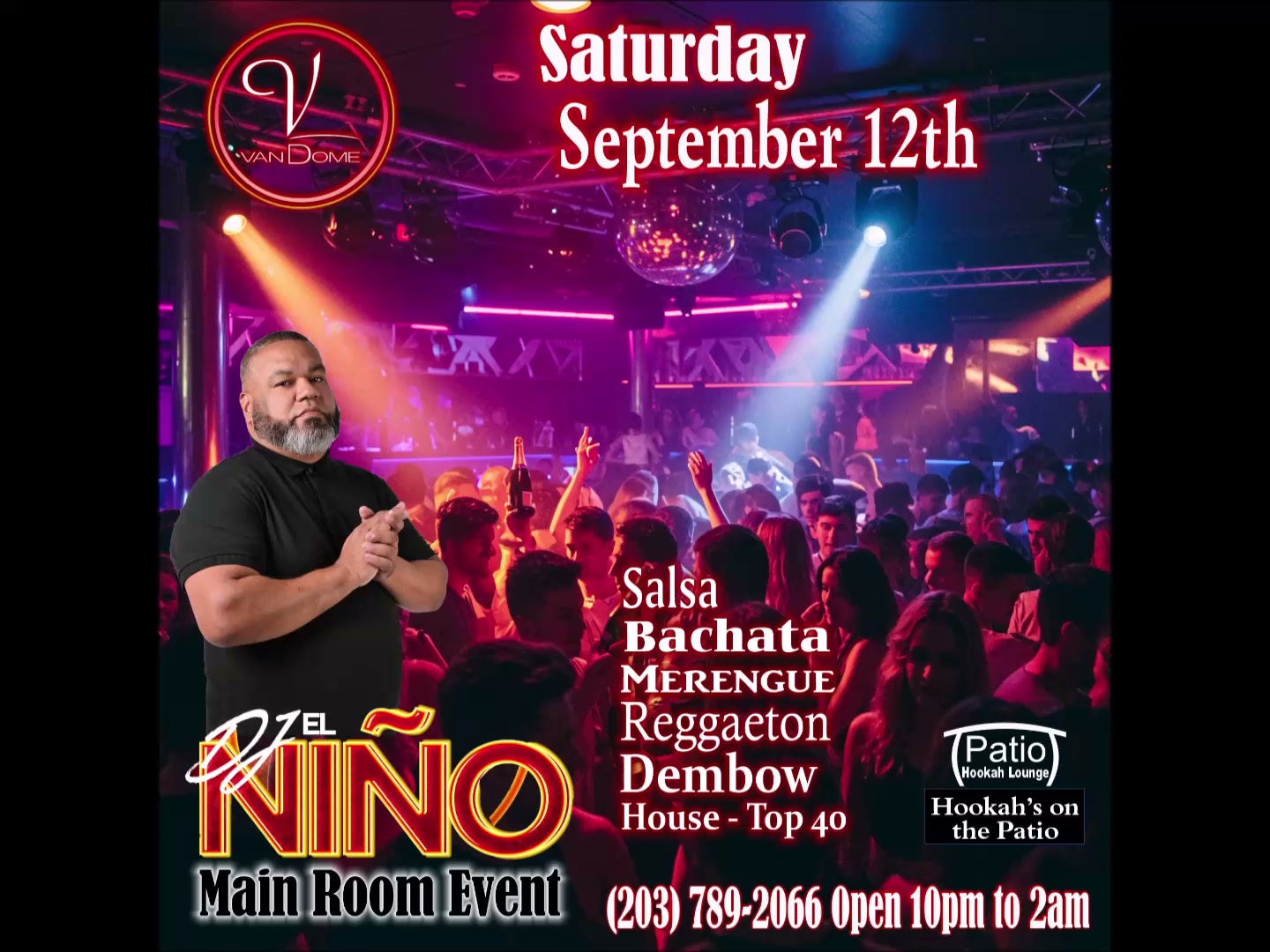 Saturday September 12th in the Main Room at Club Vandome | Club Vandome