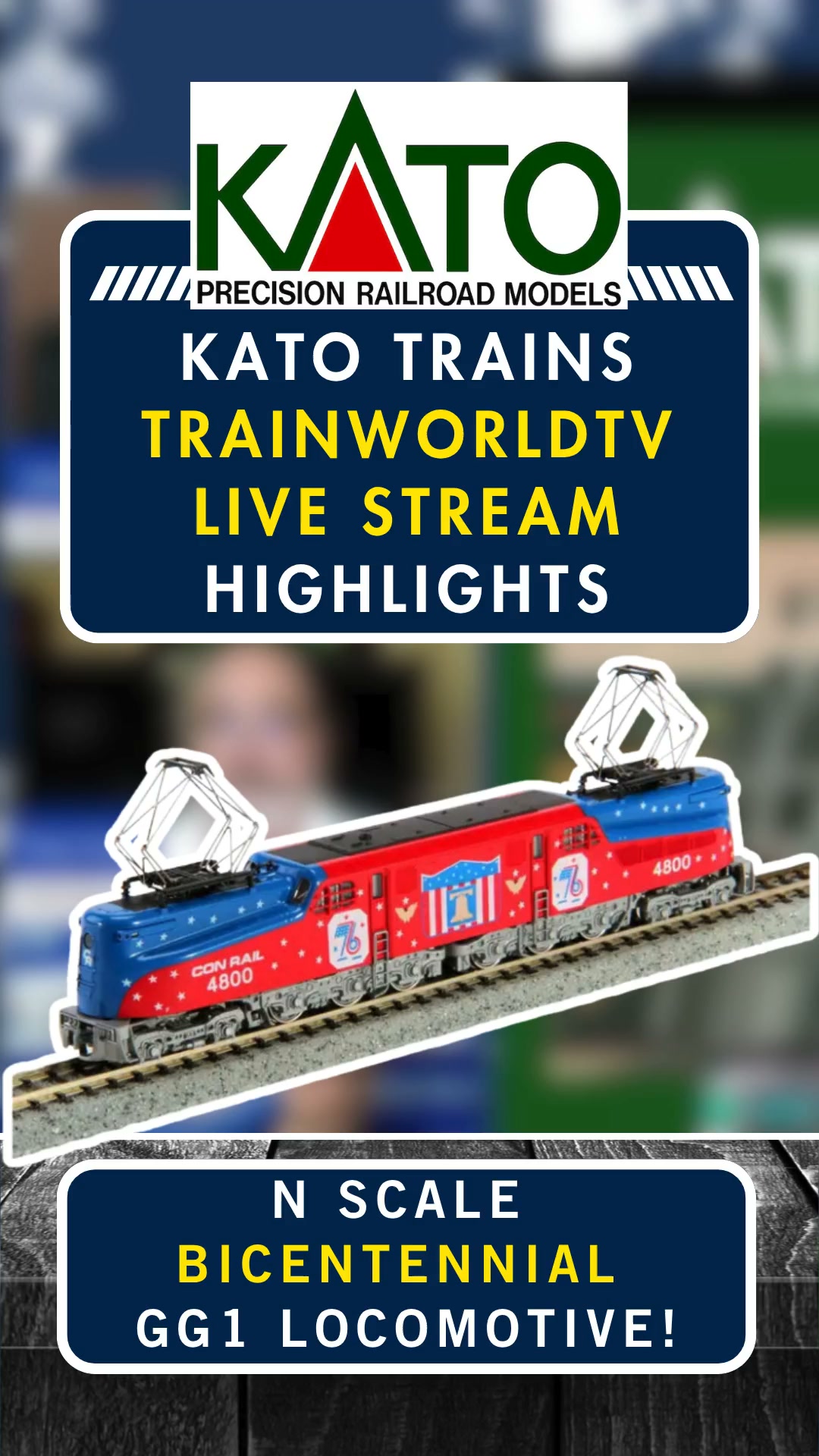 KATO （KATO USA）GG1 Conrail Bicentennial （KATO Bicentennial KATO USA）GG1 Conrail