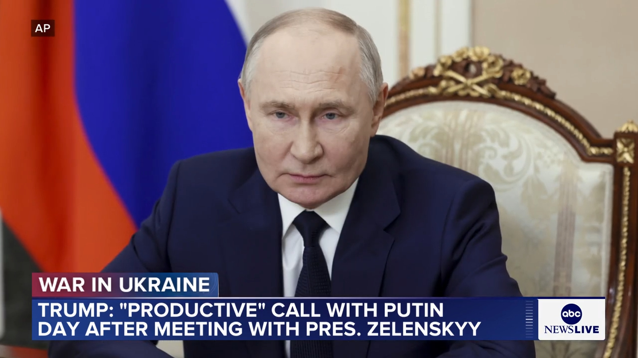 President Trump said he had a “good and very productive” call with ...