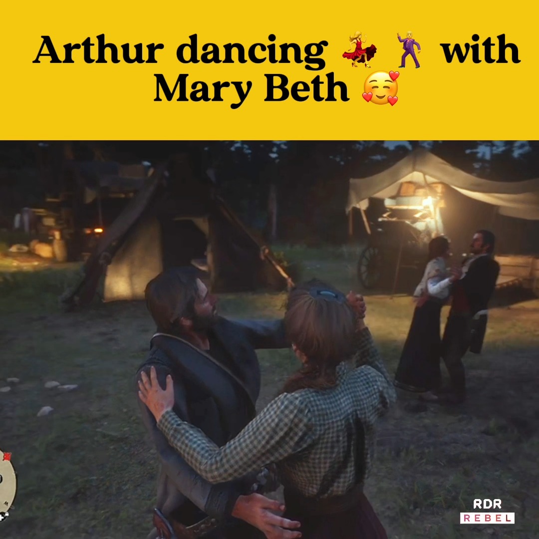 Arthur dancing with Mary-beth 😅 #rdr2gameplay #rdr2 #reddeadredemption2 ...