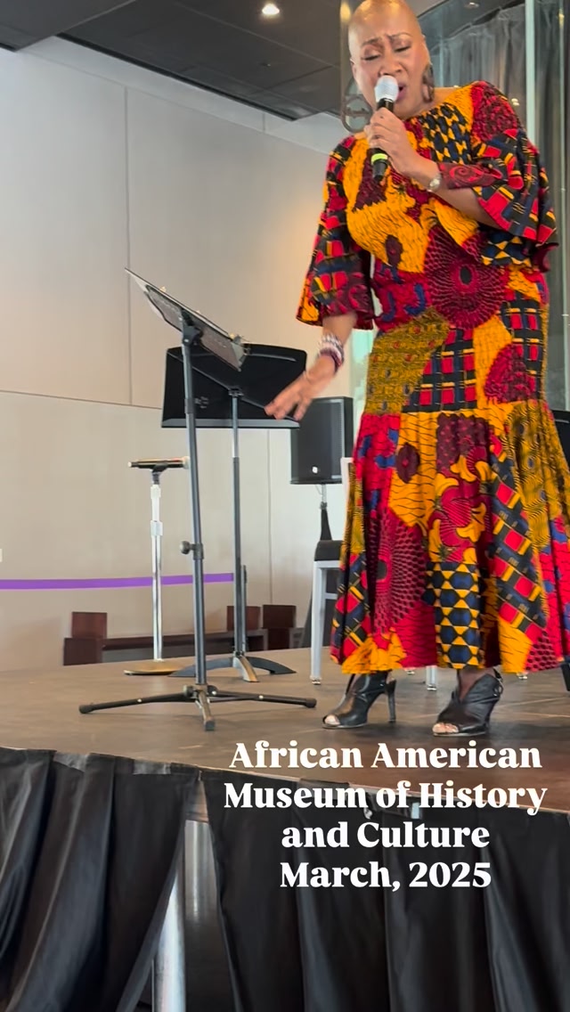 On stage at Heritage Hall, Roz White performing a cabaret honoring ...