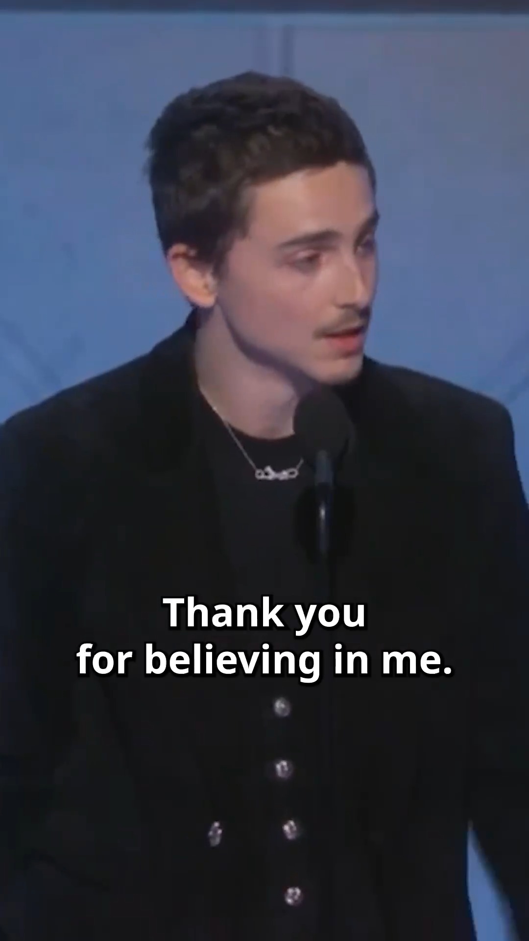Timothée Chalamet won the Golden Globe for Best Actor in a Musical or ...