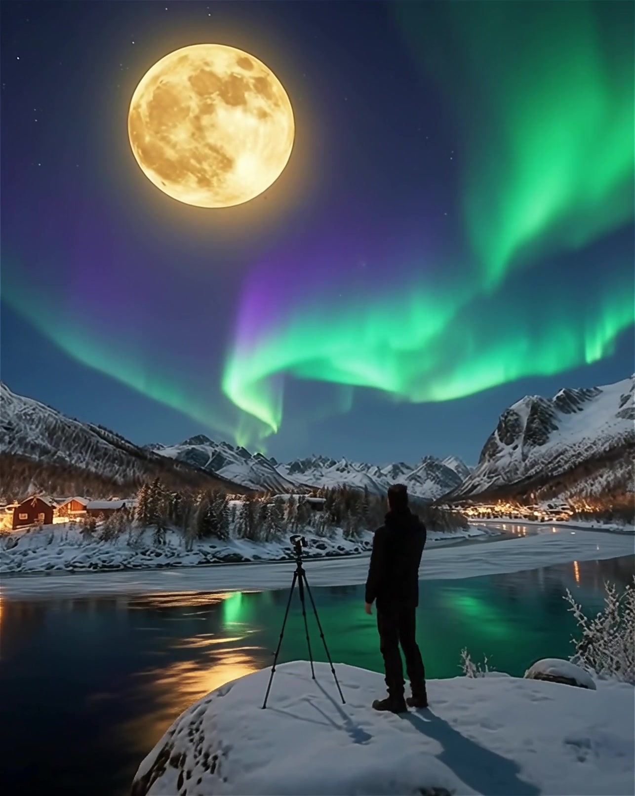 On October 17, 2024, the night sky above the Arctic Circle revealed a ...