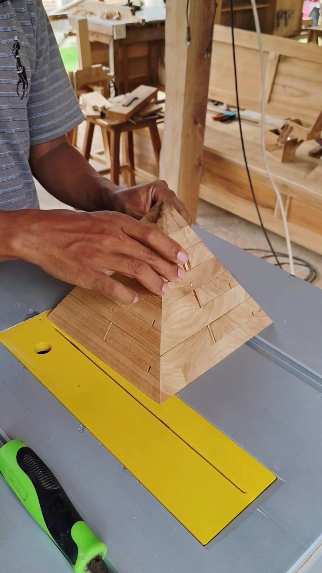 stage 2 rotating pyramid #diy #homedecor #woodcraft #fblifestyle # ...