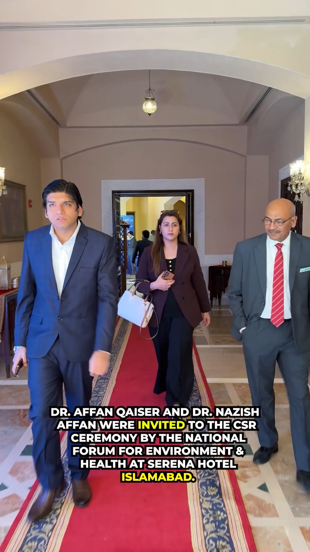 ڈاکٹر عفان قیصر اور ڈاکٹر نازش عفان کوسیرینا ہوٹل اسلام آباد میں نیشنل ...