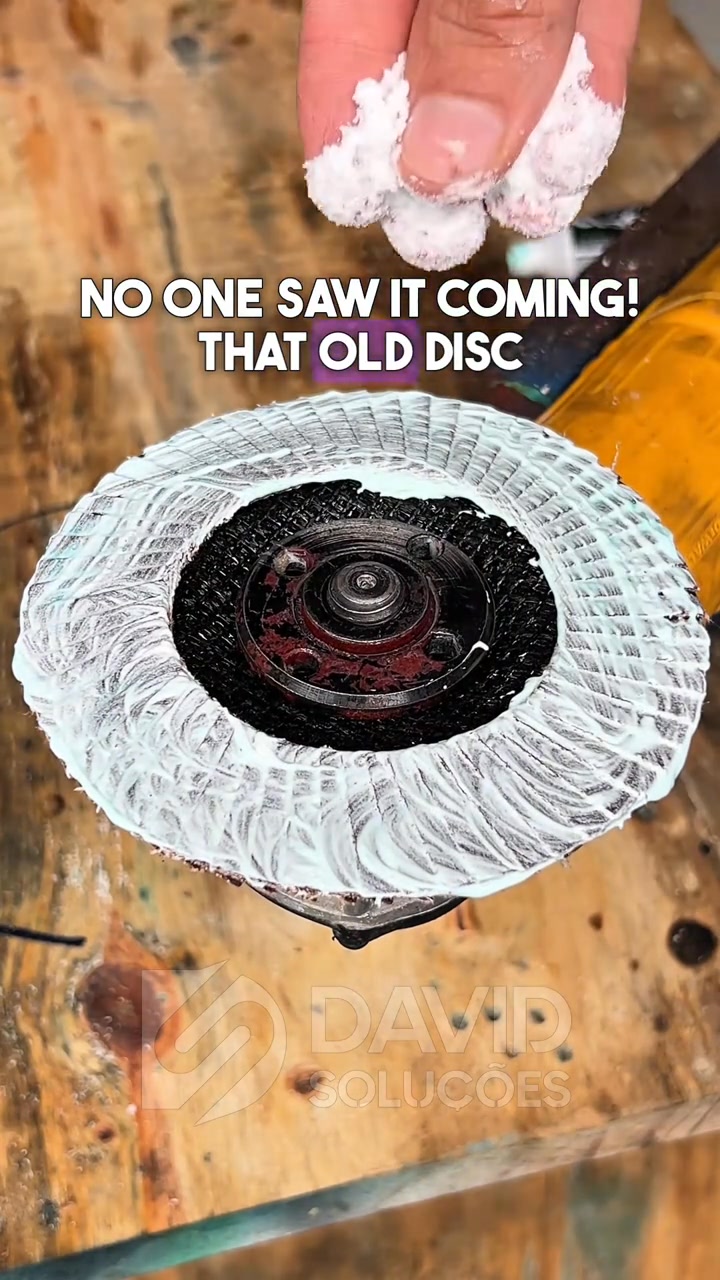 He put toothpaste on his grinder disc – here's why that's genius # ...