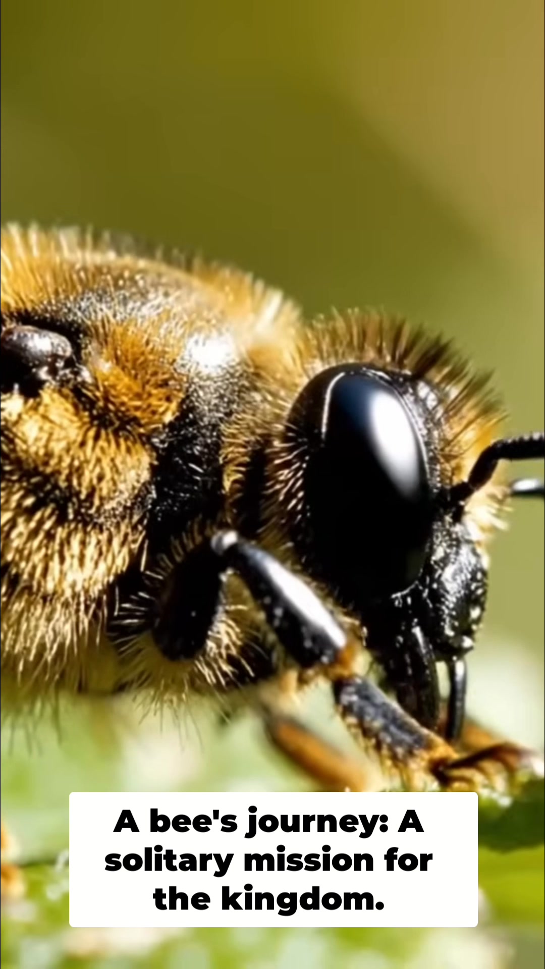 🤯 MIND-BLOWING close-up of a bee's journey! 🐝 Witness the solitary ...