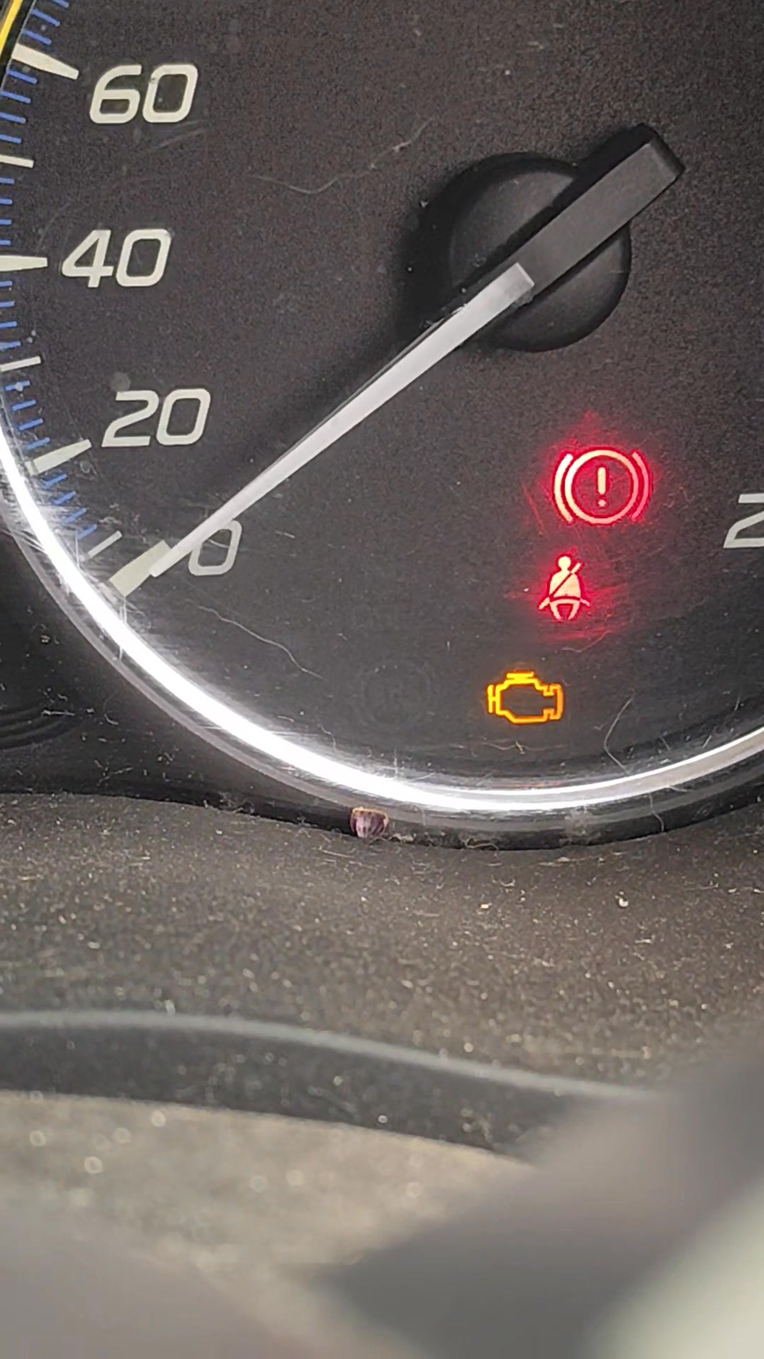 Whelp, that's not good... Might take longer to get home than I thought ...