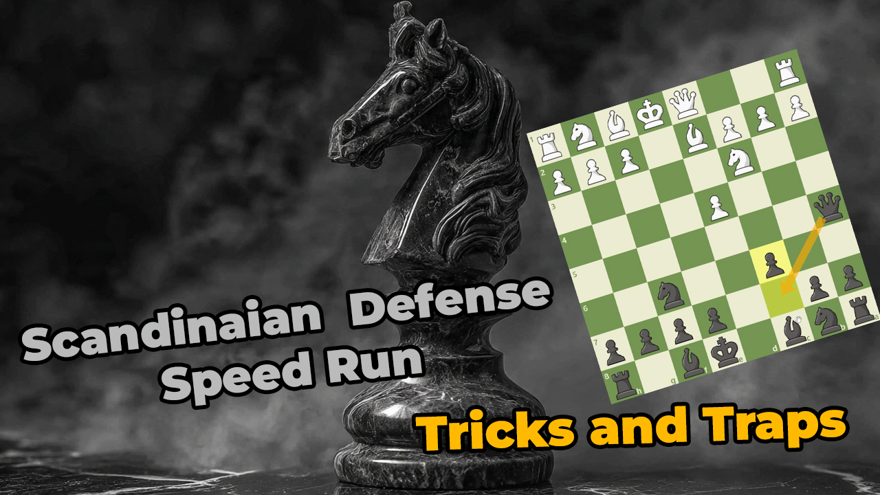 Scandinavian Defense Main Line Speed Run Chess Game #chesspuzzlesolving ...