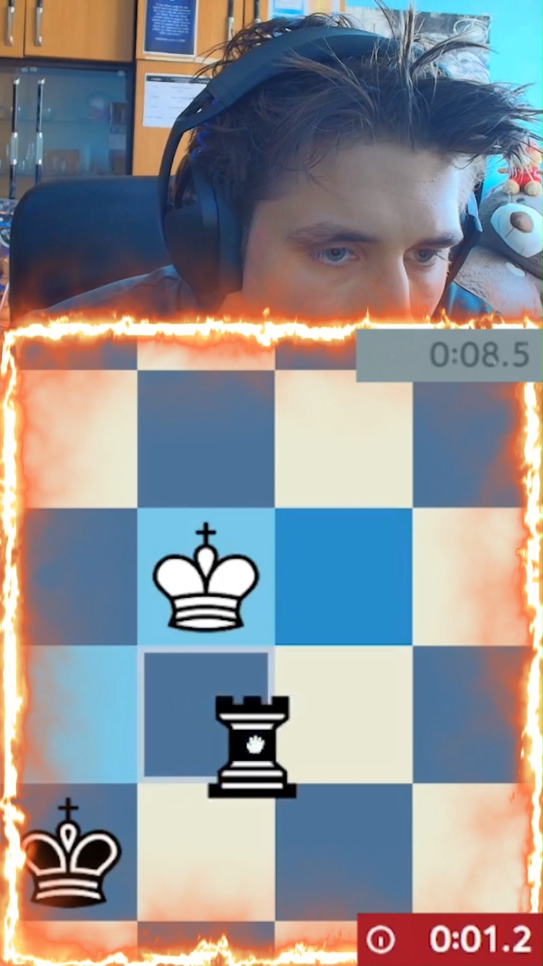 2 Second to mate with King and Rook 😱 #reels #chess #chesscom #funny # ...