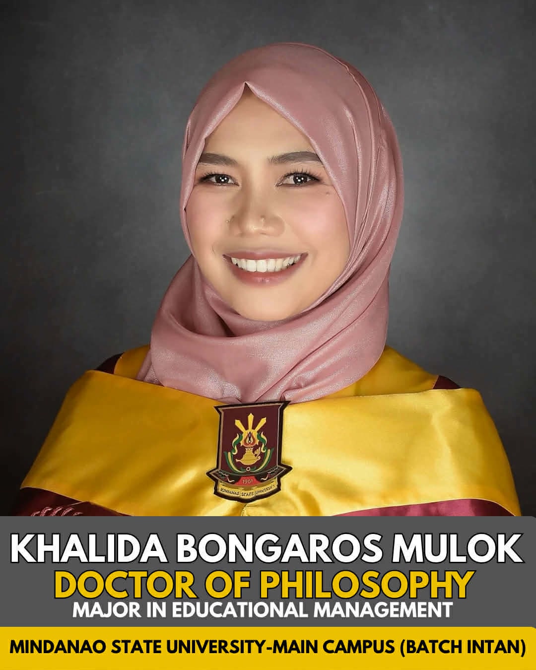Congratulations Pamangkin kung Mabait mababaya sa lolot Khalida ...