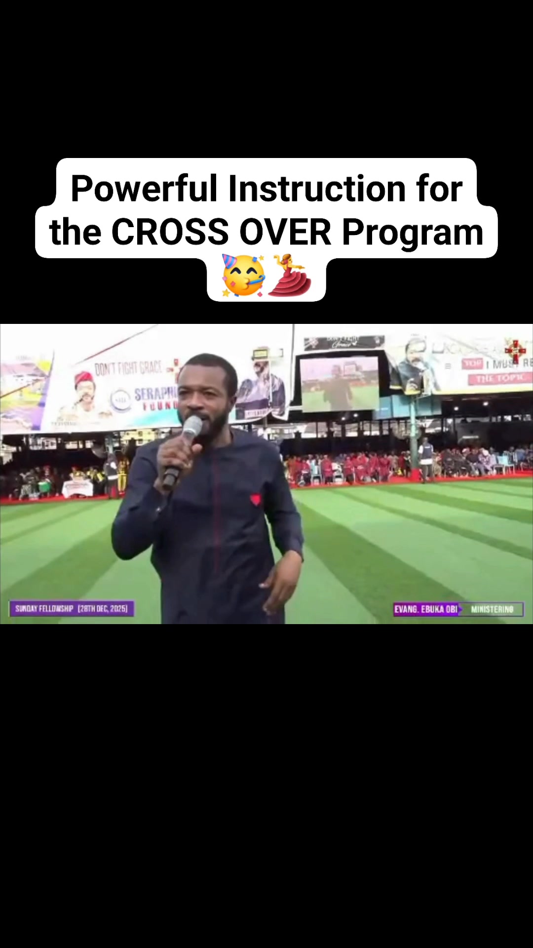Powerful Instruction for the CROSS OVER Program 🥳💃 | Seraphic TV | Facebook