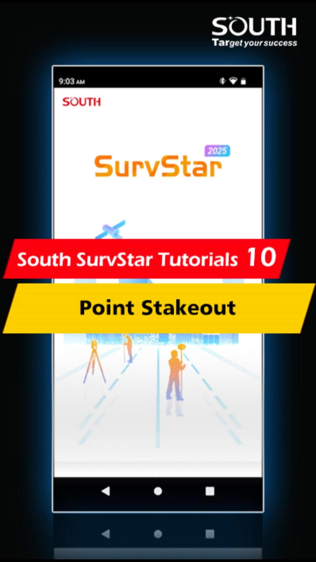 South SurvStar Tutorials 10 - Point Stakeout #SOUTH #GNSS #RTK # ...