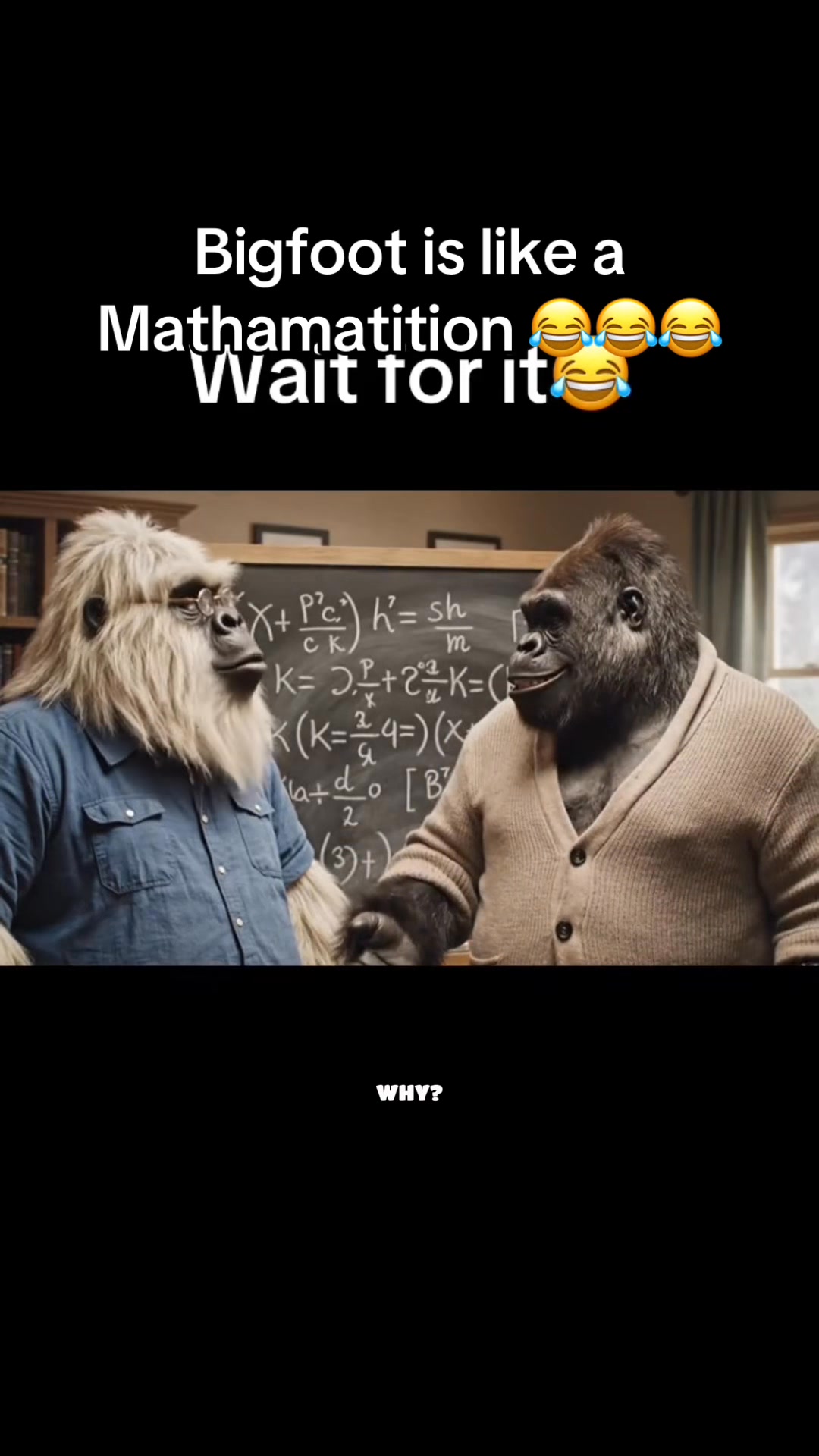 Bigfoot is like a Mathamatition 😂😂😂 #bigfoot #bigfootvlog #yeti #math # ...
