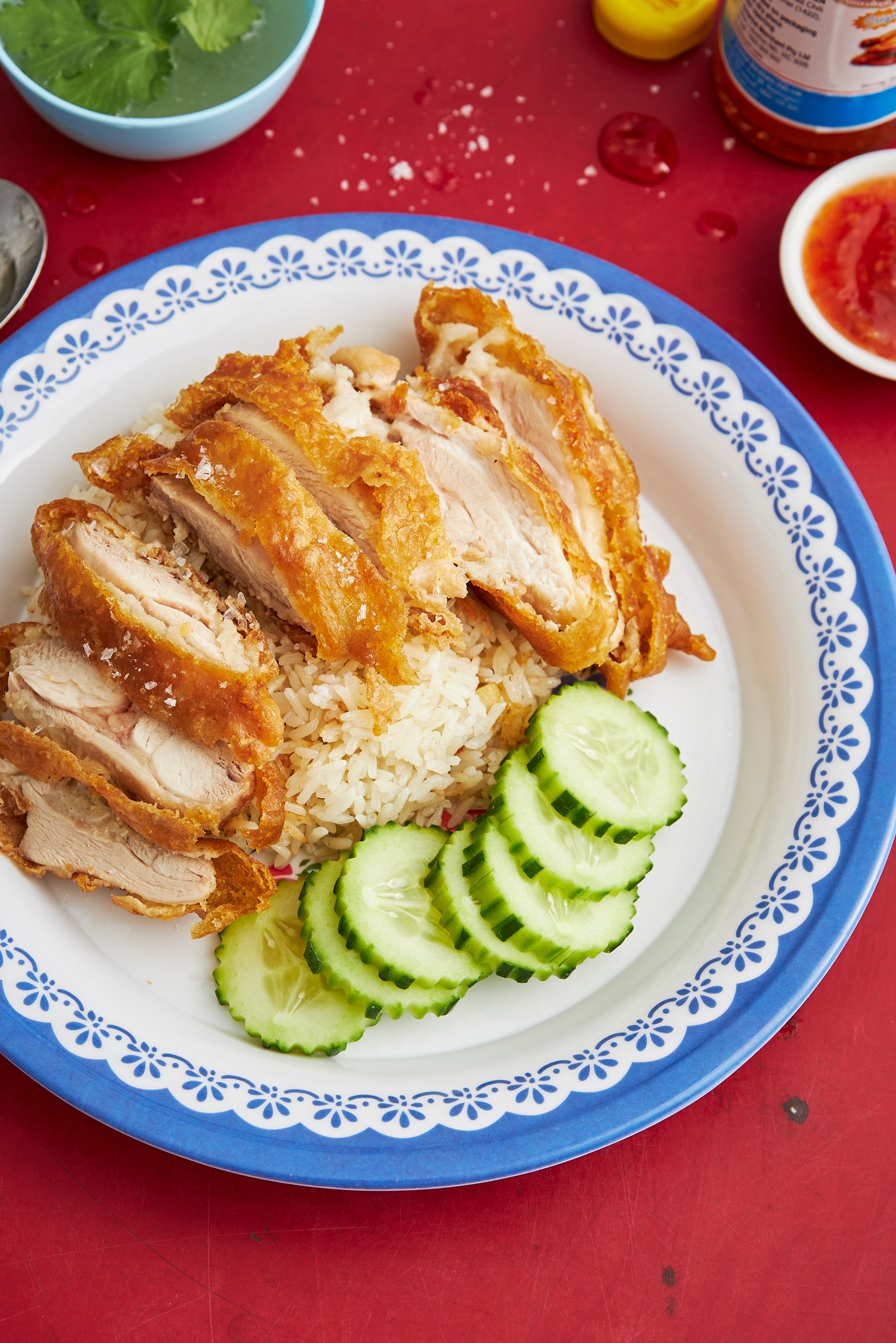 Thai fried chicken rice 🍗🍚🔥 The street food classic I would happily eat ...