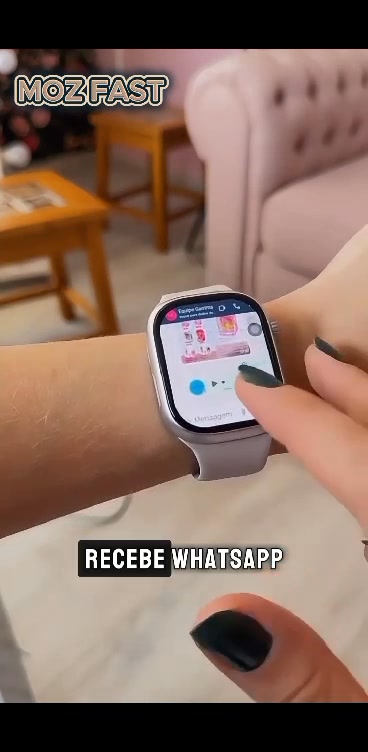 ⌚ Smartwatch moderno que combina com o seu dia a dia 📲 Receba chamadas ...