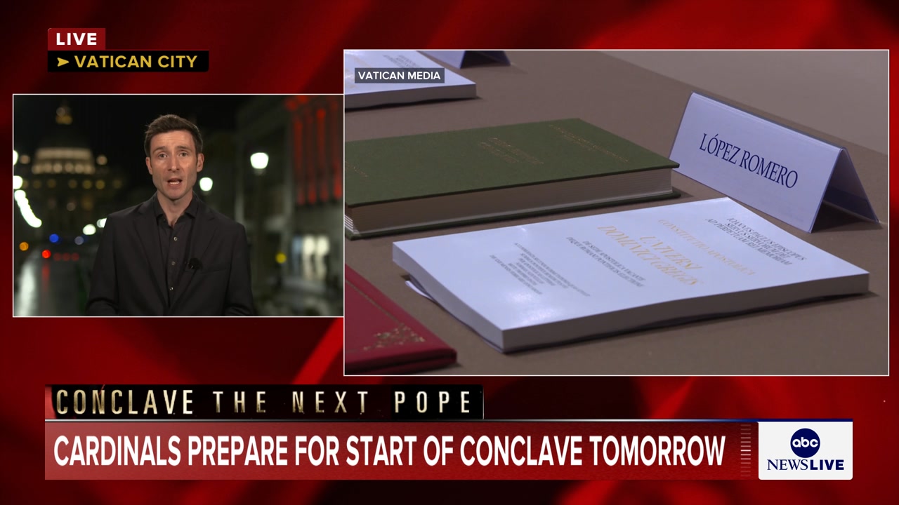 As the Vatican prepares for Wednesday's start of the papal conclave ...
